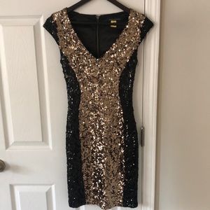 French Connection Lunar Sparkle Body Con Dress, Size 4